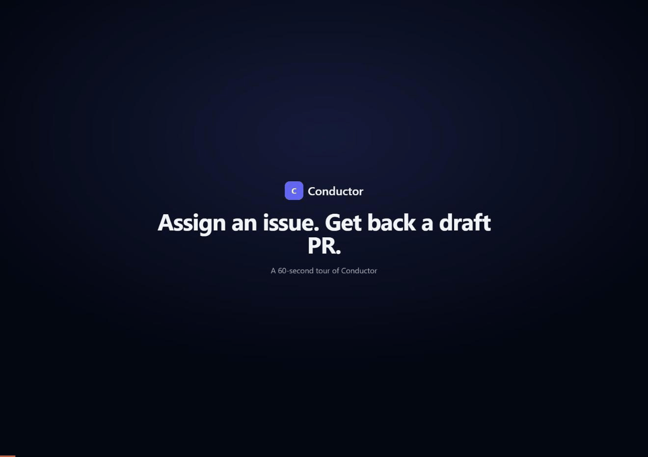 The full workflow: Linear issue → Conductor run with live logs → draft PR on GitHub
